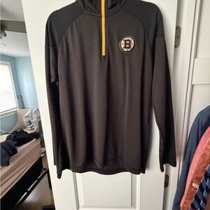 Black and Yellow Quarter-Zip Pullover
